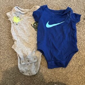Nike Kids Blue and Gray Bodysuits